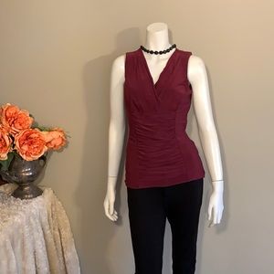 WHBM Surplice shell. Sleeveless XS